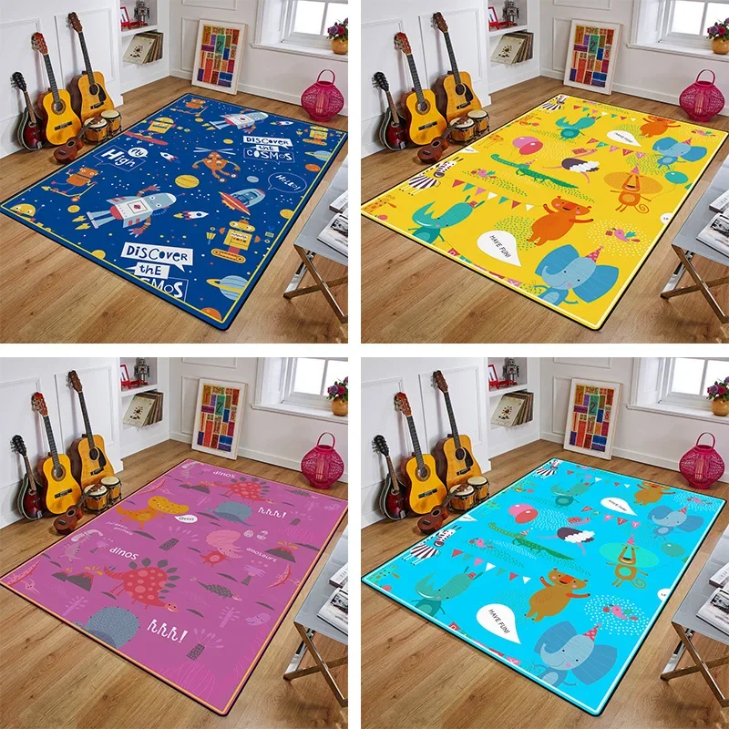 

Cartoon 3D Printing Kids Bedroom Area Rugs Soft Baby Play Crawling Rug Children Game Mats Home Decor Big Carpets for Living Room