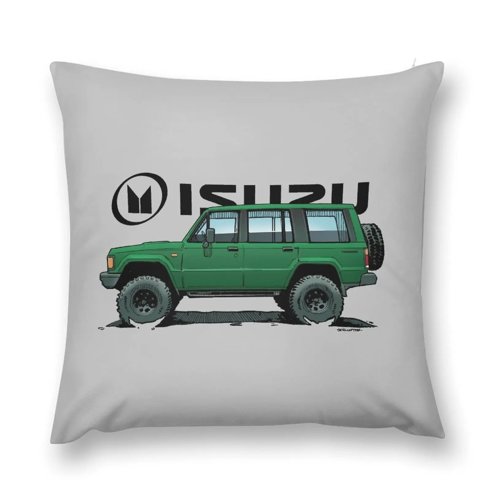 Isuzu Trooper - 4dr GEN 1 - Green Throw Pillow sleeping pillows Cushion Child luxury home accessories pillow