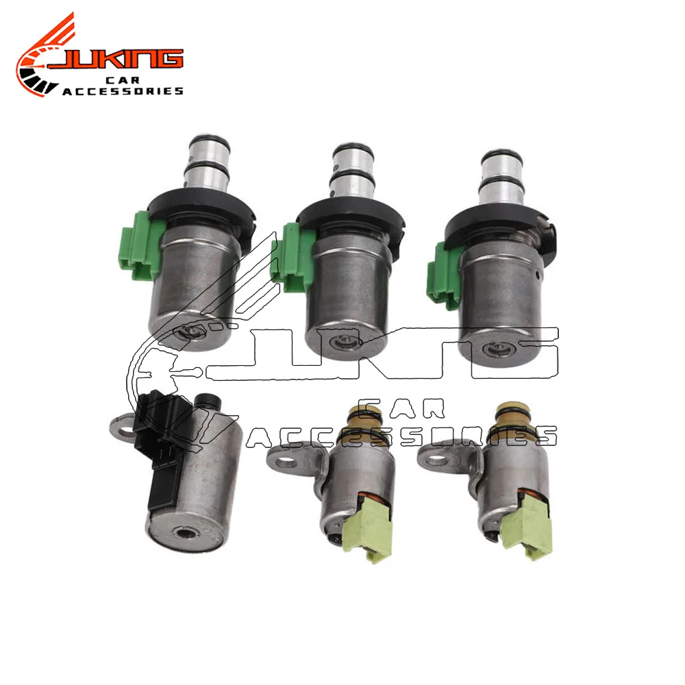 

6 шт. комплект электромагнитных клапанов переключения передач 4F27E 48420K-R для Ford Focus для Mazda 2 3 5 6 CX-7 48420KR D46950 D48421A