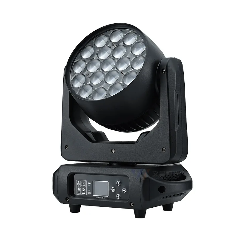 

19 x 15W Focusable LED Four-in-One Beam Moving Head Lights for Wedding Celebrations, Bars, Performances and Stage Lighting