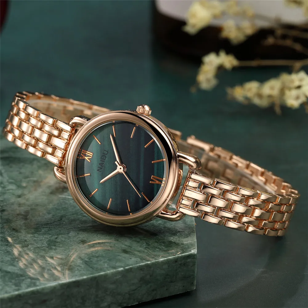 fashion trendy green small dial quartz women lady bracelet watch