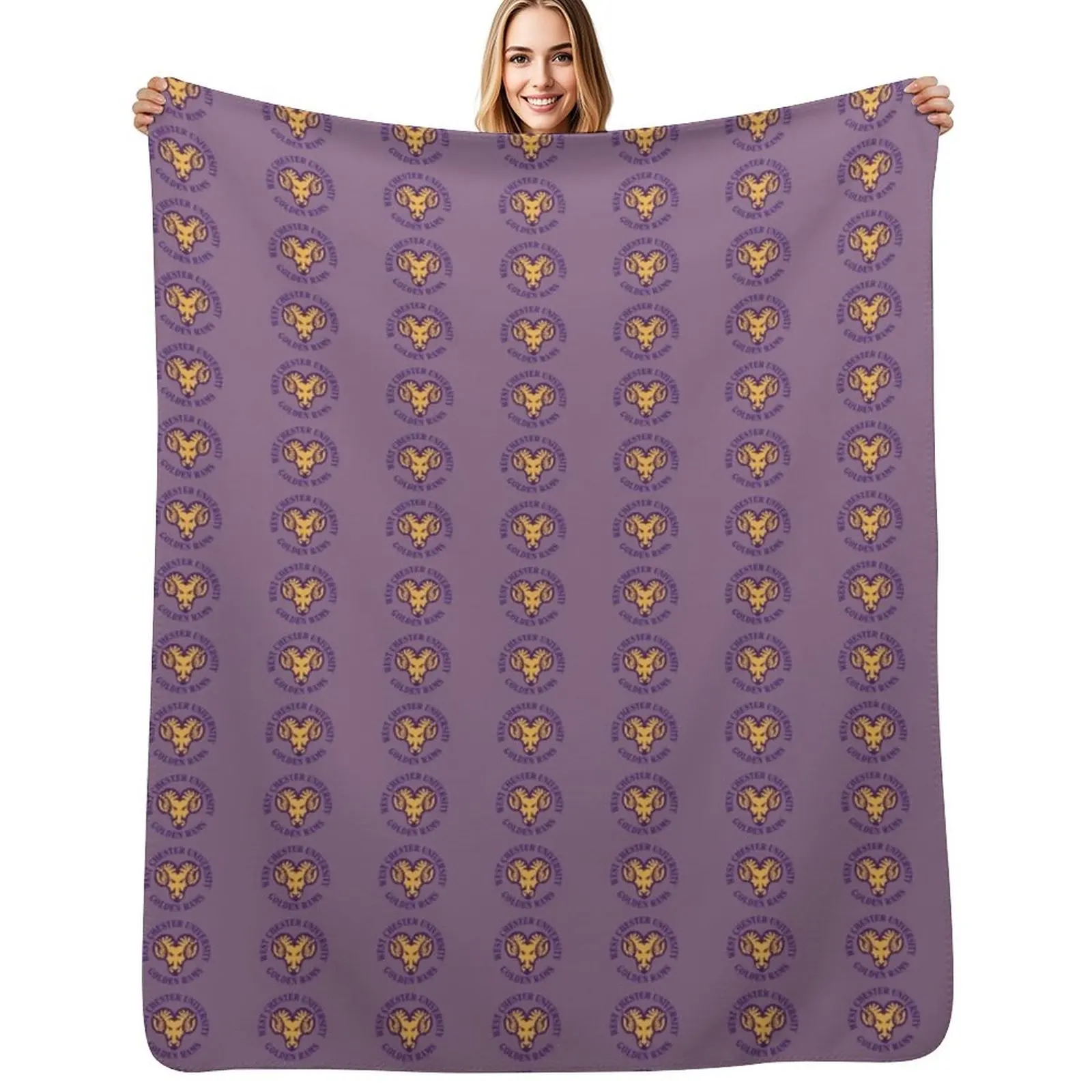 WEST CHESTER UNIVERSITY Throw Blanket Loose Softest For Decorative Sofa Nap Soft Big Sofa Blankets