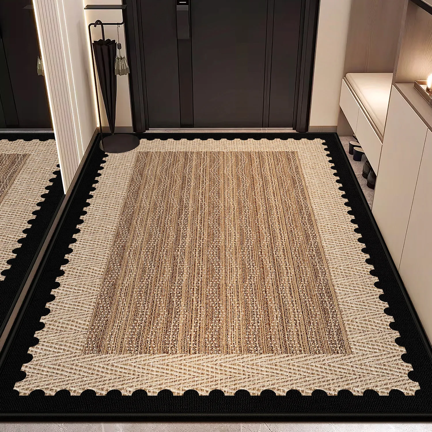 High Grade Loop Pile Front Door Mat Non Slip Entrance Rug for Living Room Bedroom Home Indoor Floor Decor