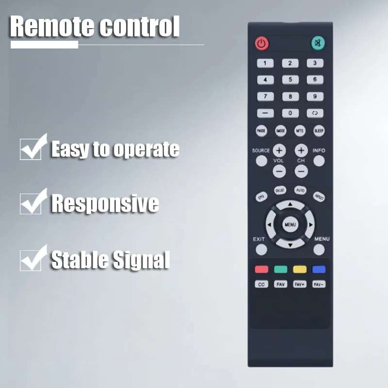 

R0032REM Replace Remote Control Compatible with RCA TV RLDED3956A RLDED5078A-B RLDED5078A-E RLED1945A-F R0032 RTU5540-C RLD5515A