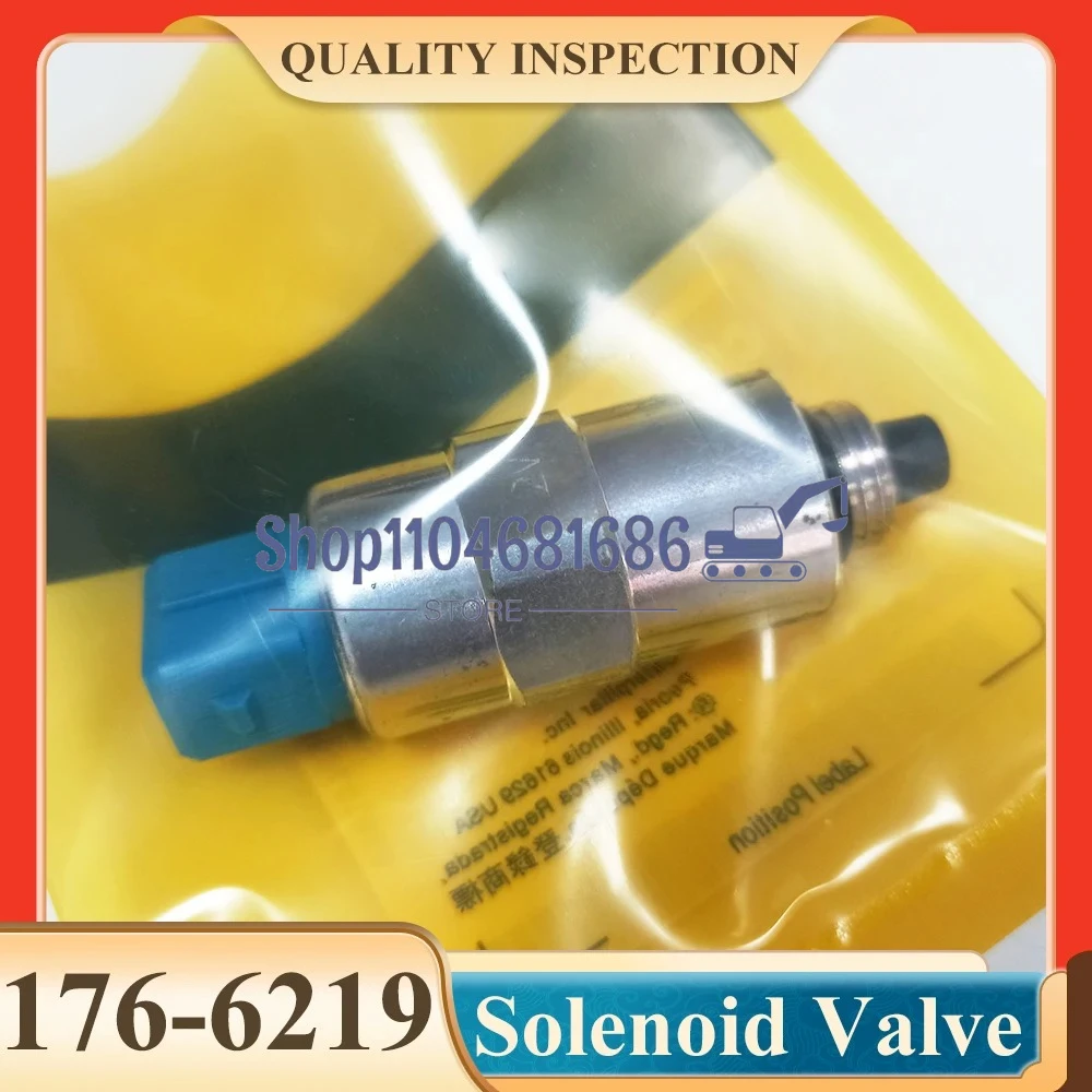 

176-6219 12V Solenoid Valve 1766219 for Caterpillar Backhoe Loader 414E 416 416D 416E 416F 416F2 420 420D 420E 420F