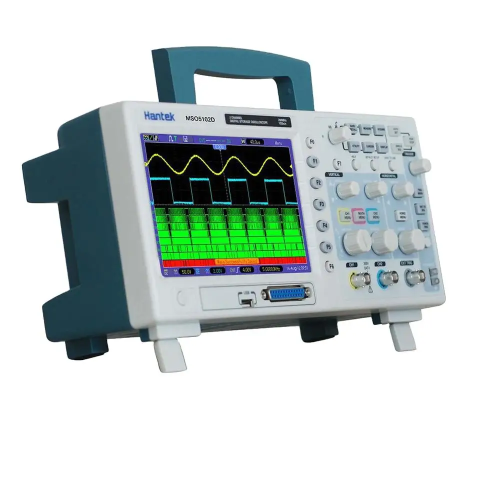 Hantek Mso5102d 100mhz Mixed Signal Oscilloscope 16 Channels Logic Analyzer 2 Channels Oscilloscope External Trigger