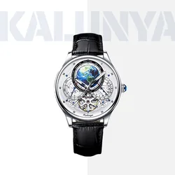 KALENYA mechanical watch hollow automatic men's mechanical watch waterproof steel belt watch