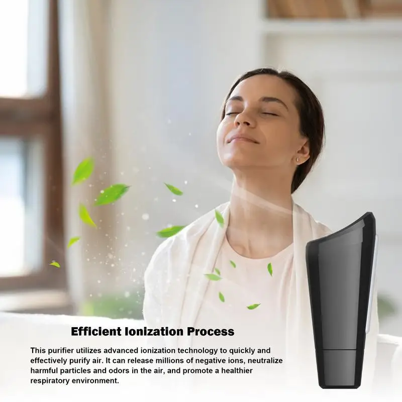 Auto Ionizer Car Air Purifier Portable Ionic Air Freshener Filter Quiet Desktop Air Purifier Auto Car Air Purification Filters view 4