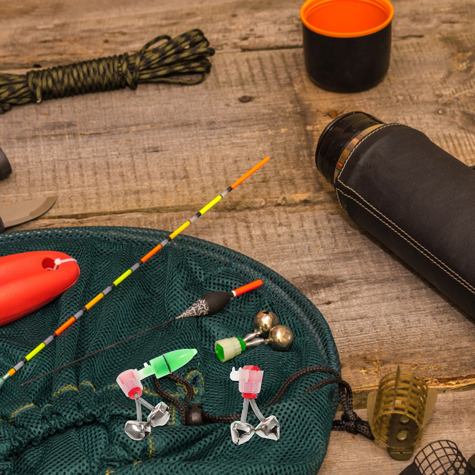 

40Pcs Fishing Alarm Bells High Sensitivity Screw Rod Bells Night Fishing Alert Portable Bait Alarm Fish Rod Accessories