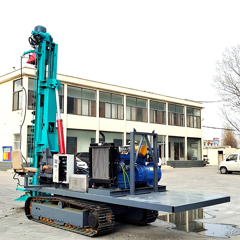 Hydraulic Highway Pile Driver Drilling Efficiency Guardrail Pile Driver Machine