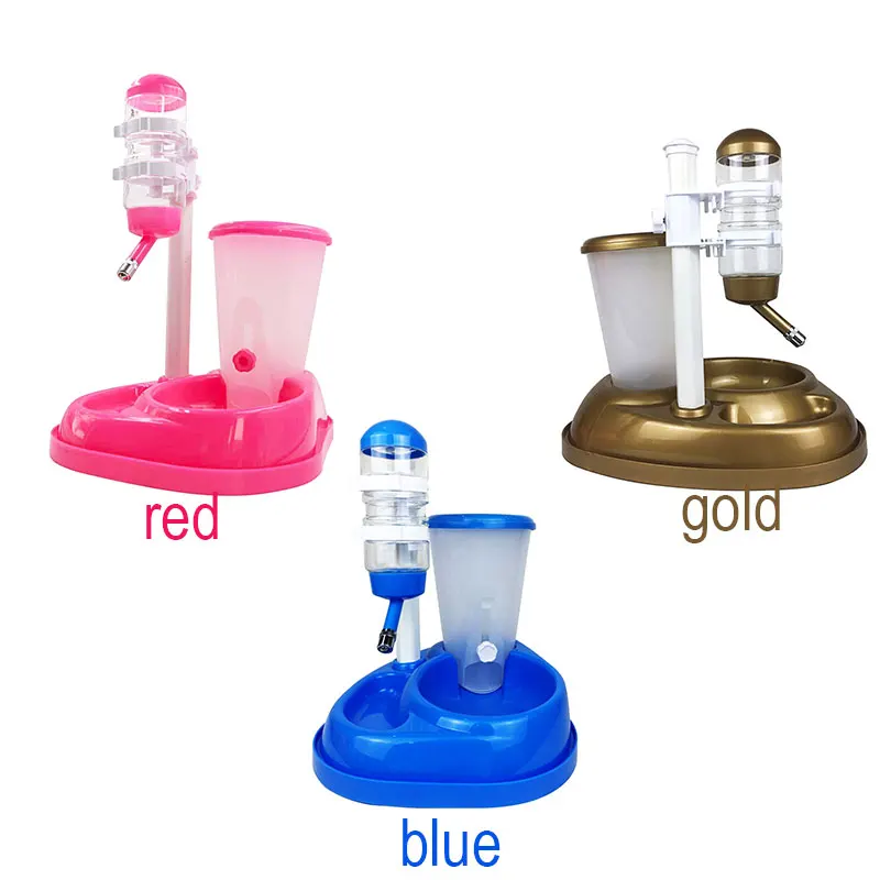 2 in 1 Automatic Pet Feeder big capacity pet Drinking Fountain Stand Feeder Bottle For Cats Dogs Food Bowl Dispenser Pet Product