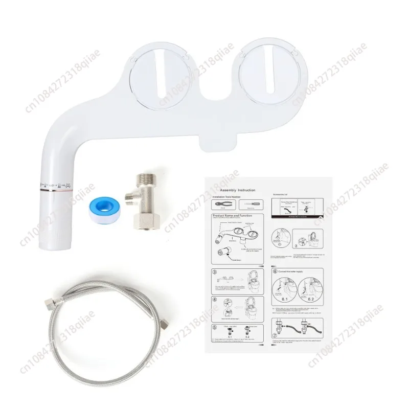 for Bidet Toilet Seat Attachment Water Spray Non Electric Mechanical Adjustable Water Pressure Easy Install