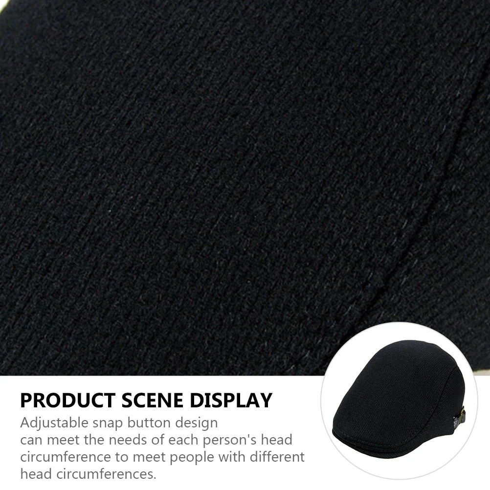 

Adjustable Men Vintage Peaked Woolen Beanie Lightweight Warm Fashionable British Style Hat Autumn Winter For Family