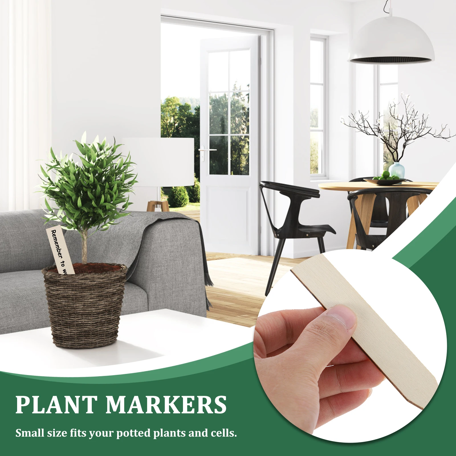 

Plant Wooden Label Plants Flowers Signs Garden Labels Marker Bamboo Vegetable Seedling