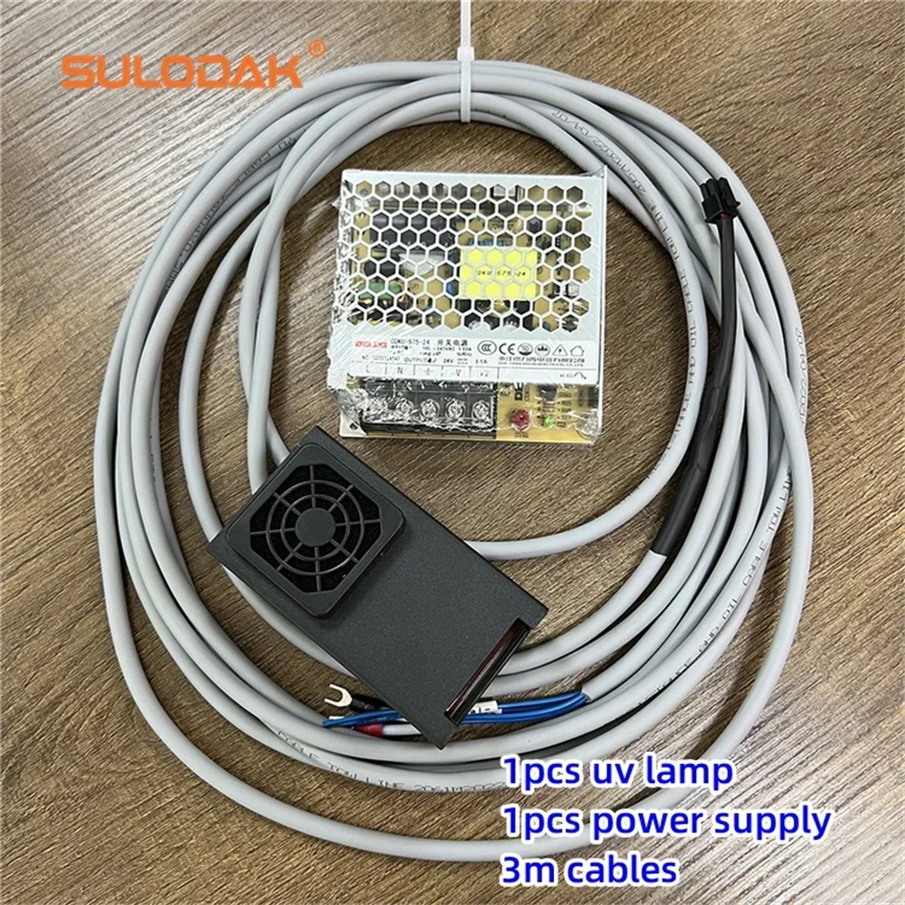 3515 Fan Cooling Ink Curing Lamp 395nm For Parking Space/Wall/Ground DX5 XP600 UV LED Printer Drying Blue-Violet Lights