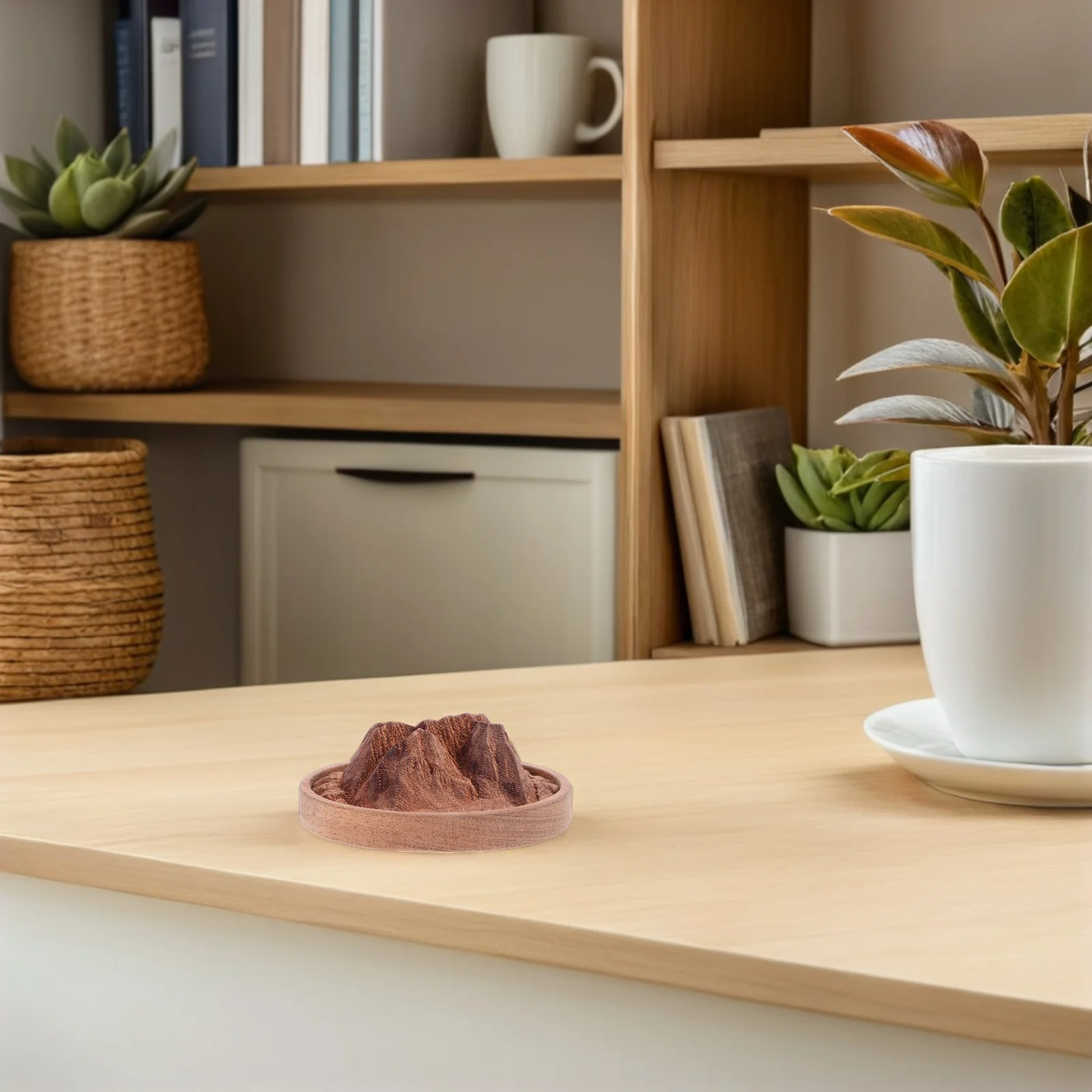 

Wood Diffuser Mountain Essential Oil Diffuser Mini Scent Ornament Home Living Room Bedroom Office