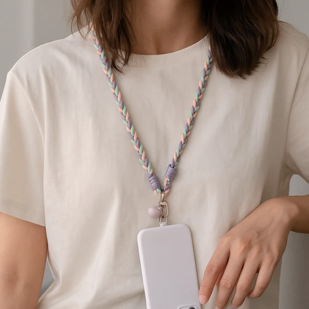 

Нейлоновая цепочка для телефона DIY, длинная цепочка-ремешок для телефона с защитой от потери, цепочка для сумки, шнурок для мобильного телефона, аксессуары для автомобильных ключей