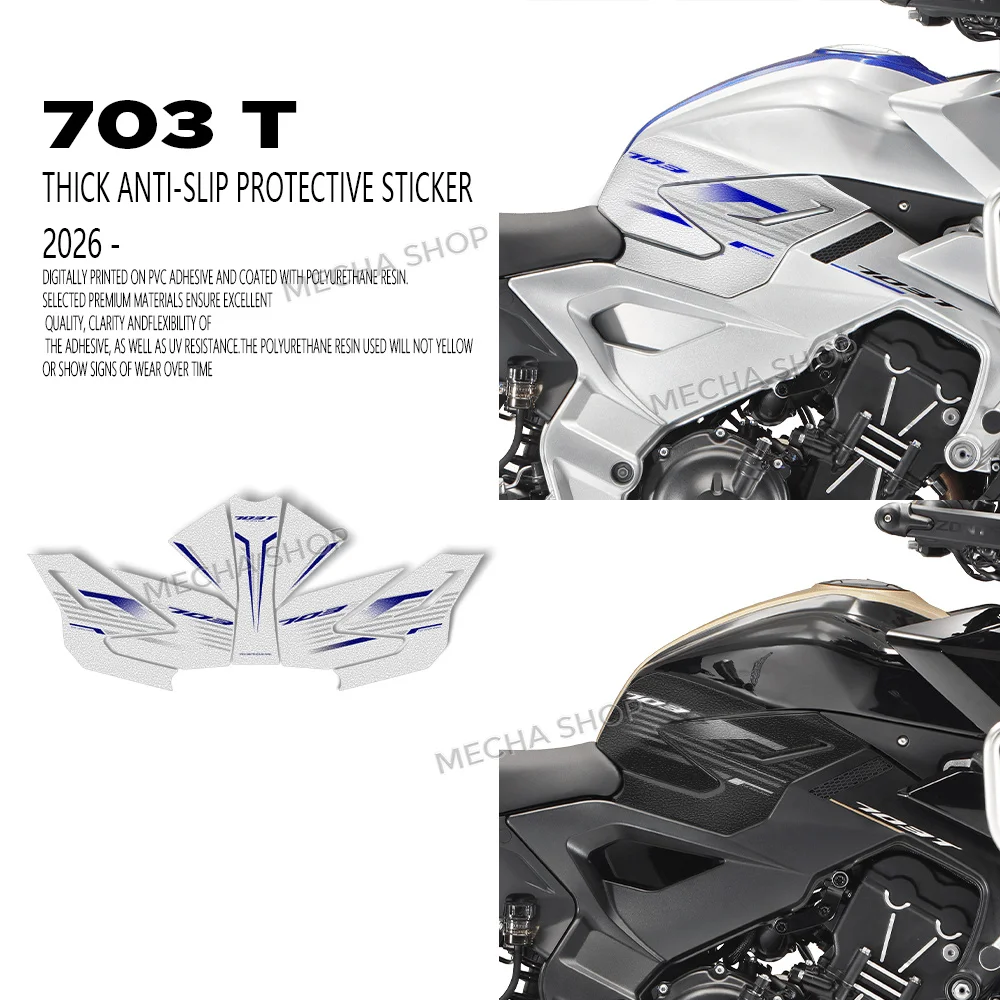 

For ZONTES 703T Motorcycle Fuel Tank Pad Stickers Protector Anti Slip Decals Accessories