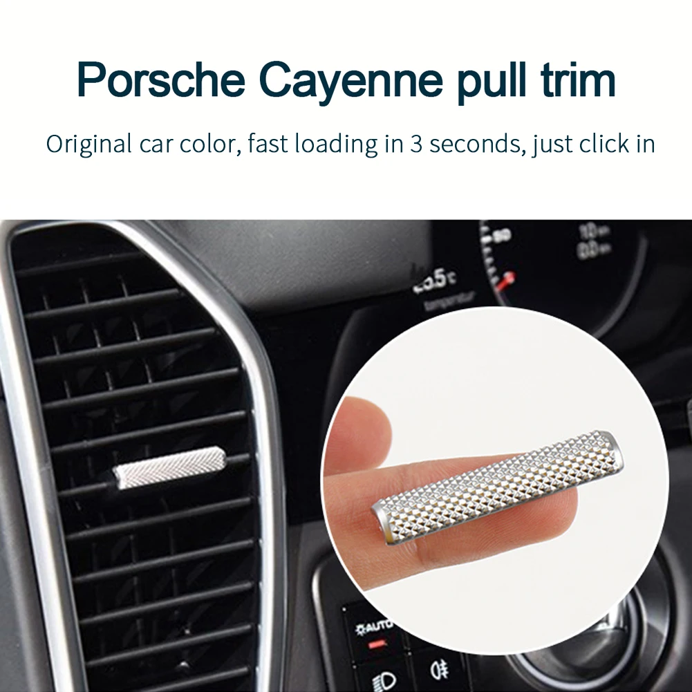 For Porsche Cayenne 2017-2021 Air Vent Strip Toggle Auto Car Interior Decoration