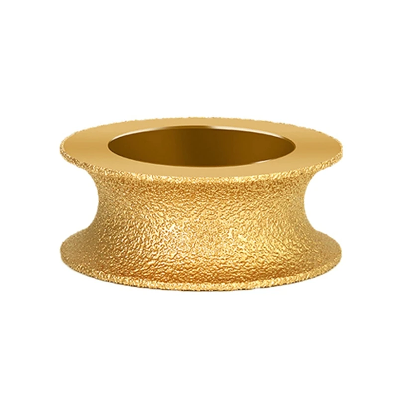 25Mm Thick Gold Brazed Diamond Angle Grinder Stone Grinding Wheel Used For Angle Grinder Grinding Wheel Tool Durable Easy To Use