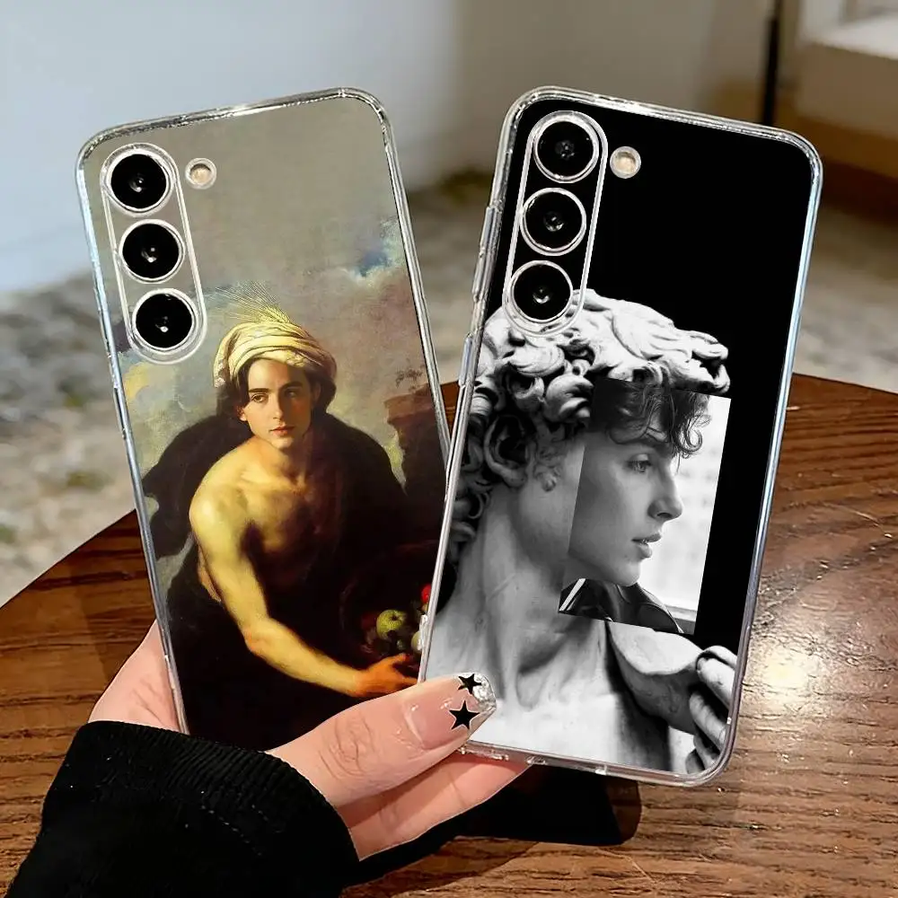

T-Timothee C-Chalamet Phone Case For Samsung Galaxy A71,A70,A52,A51,A40,A30 Transparent Cover
