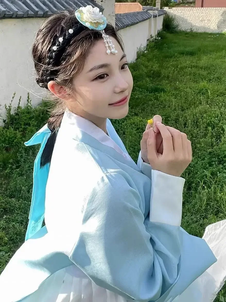 女性のための伝統的な韓国のフォークドレス、Incluxhobk、エレガントなプリンセス、宮殿、ヴィンテージの服、結婚披露宴