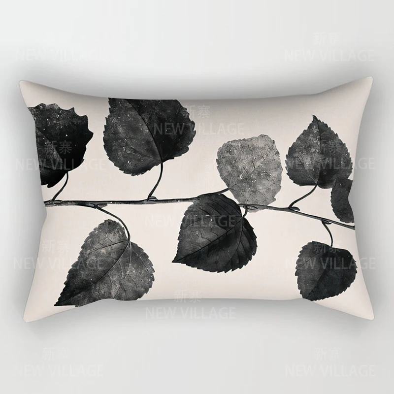 Modern Decorative Cushion Home Living Room Decor Throw Pillow Cover 48*74 30x50cm 40x60cm 50x70cm Abstract plant leaf flower