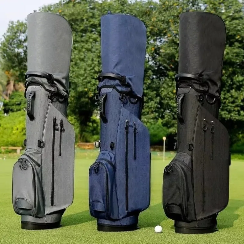 Triangular Frame Golf Stand Bag Strong Stable Support Large Capacity Divider Holes Soft Impact Resistant For Golf Clubs Carrying