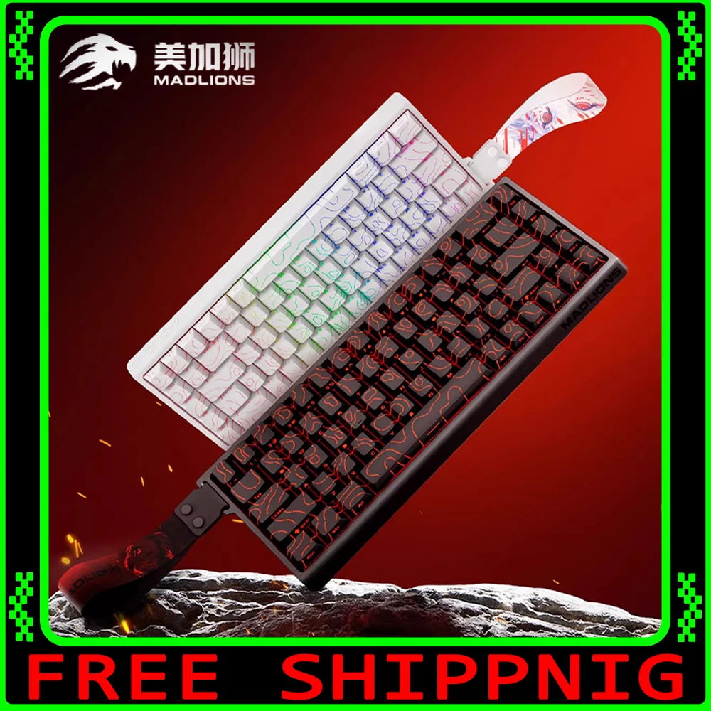 

MADCATZ MAD 60HE 68R Клавиатура с магнитным переключателем MADLIONS Mad60 Игровая клавиатура Rapid Trigger Пользовательская клавиатура ПК Аксессуары для геймеров