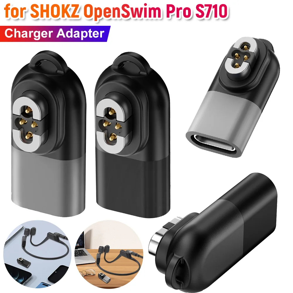 For SHOKZ OpenSwim Pro S710 Headphone Charger Adapter USB C Adapter Fast Charger Converter Fast Charging USB C Charging Cable