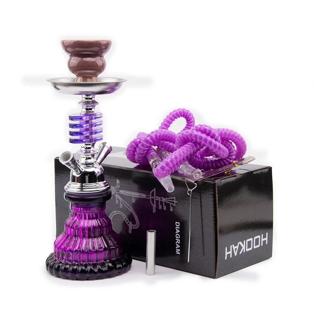 

Arabic hookah set with four layers of small single and double tube acrylic hookah accessories