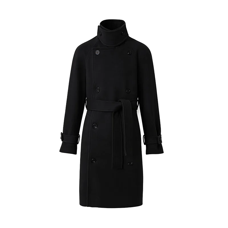 High Quality Male Big Size  Business Jackets 8XL Plus Size Woolen Jacket Men Autumn Winter Long Coat English Style Jacket 2026