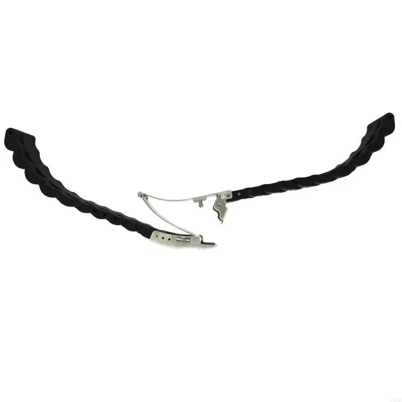 62KE Black Silicone Rubber Watch Strap Band Deployment Buckle Waterproof 20mm 22mm