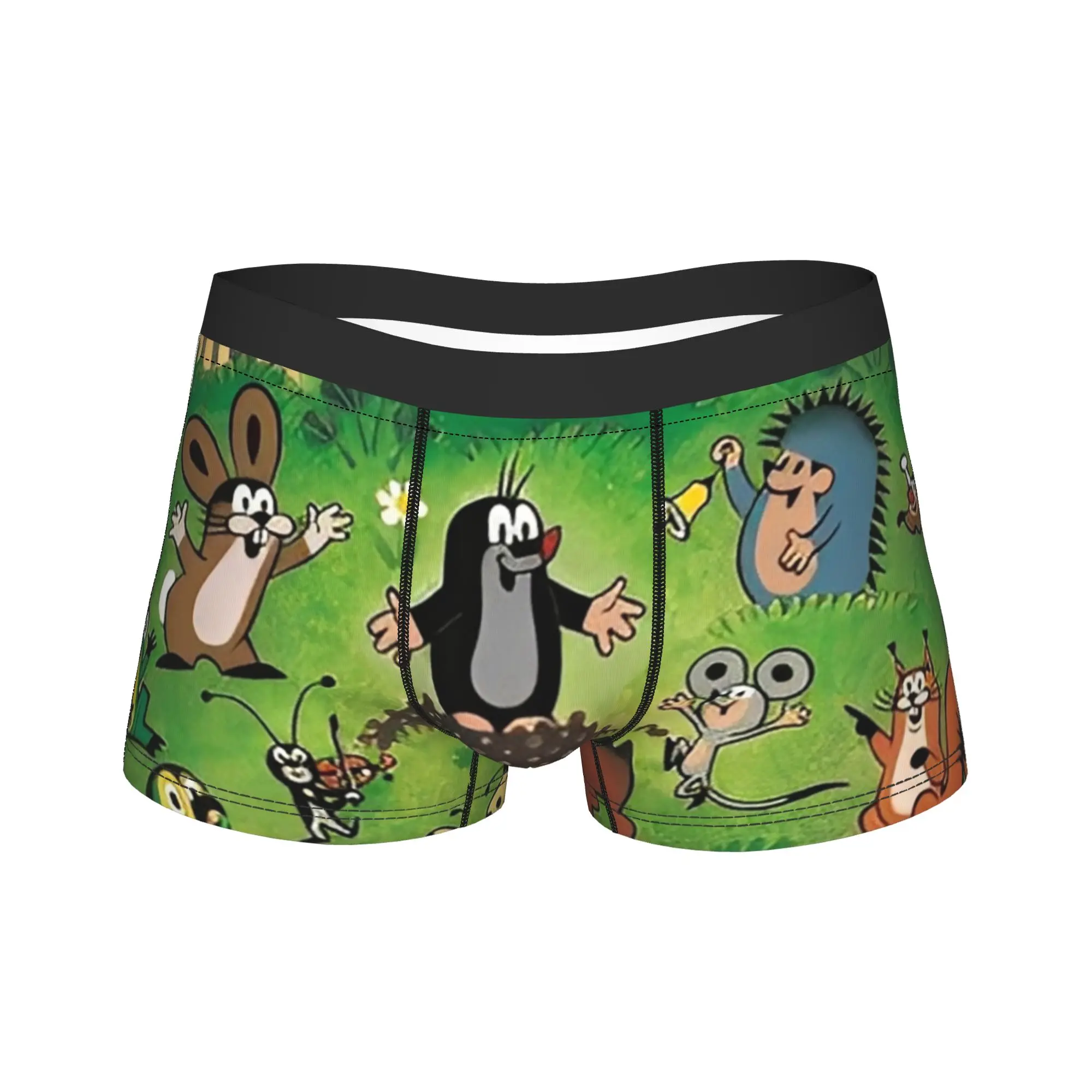 Men The Little Mole Cartoon Animal Boxers HumorousGift Underwear  Boxer Shorts