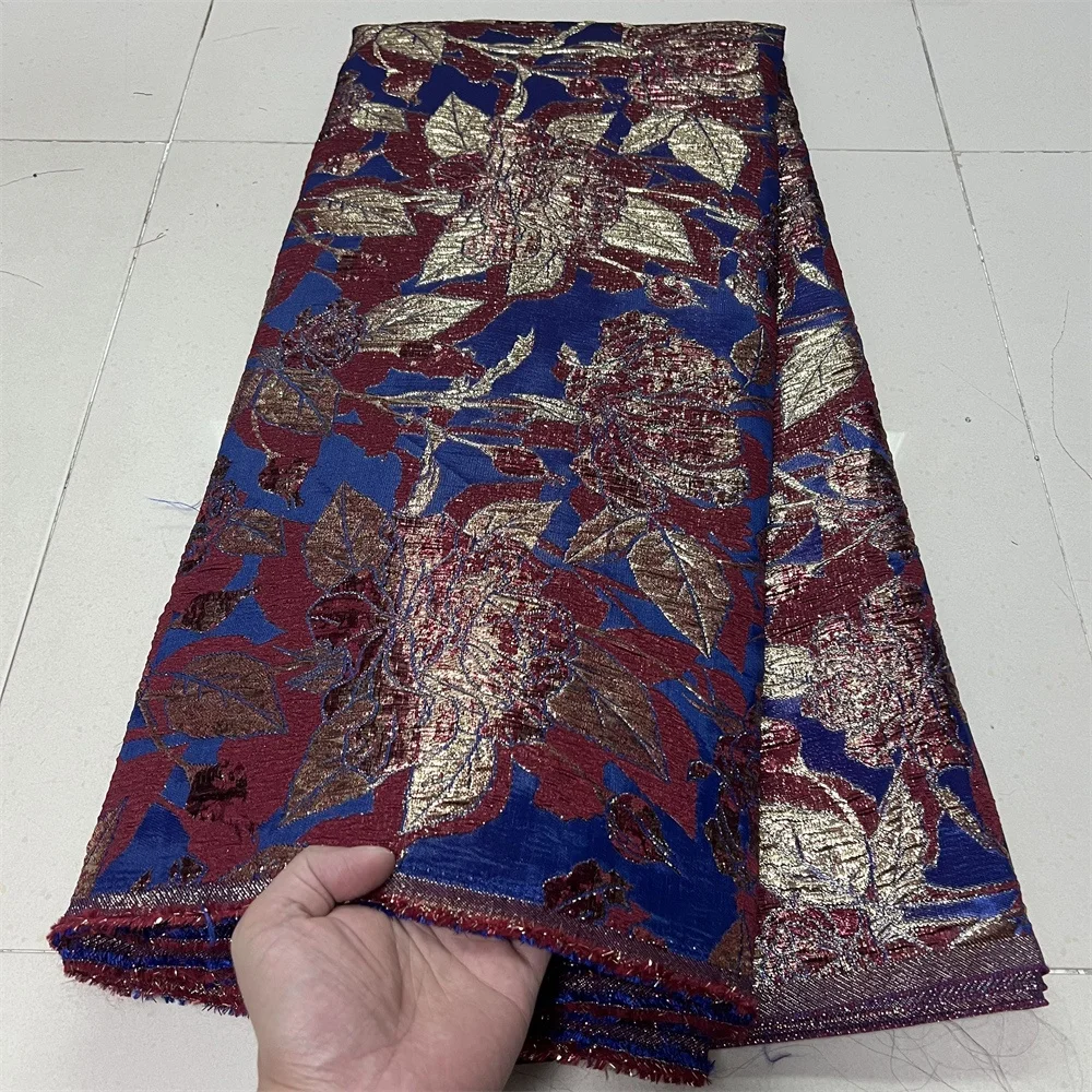 

Африканский нигерийский высококачественный тюль 2026 кружевная ткань из органзы с вышивкой для вечернего платья жаккардовое свадебное платье 5 ярдов YXZ191