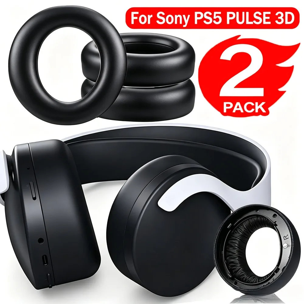 Ear Pads Headphone Earpad for SONY PS5 PlayStation PULSE 3D EarPads for Sony Headphone Earpad Replacement Cushions Cover Earmuff