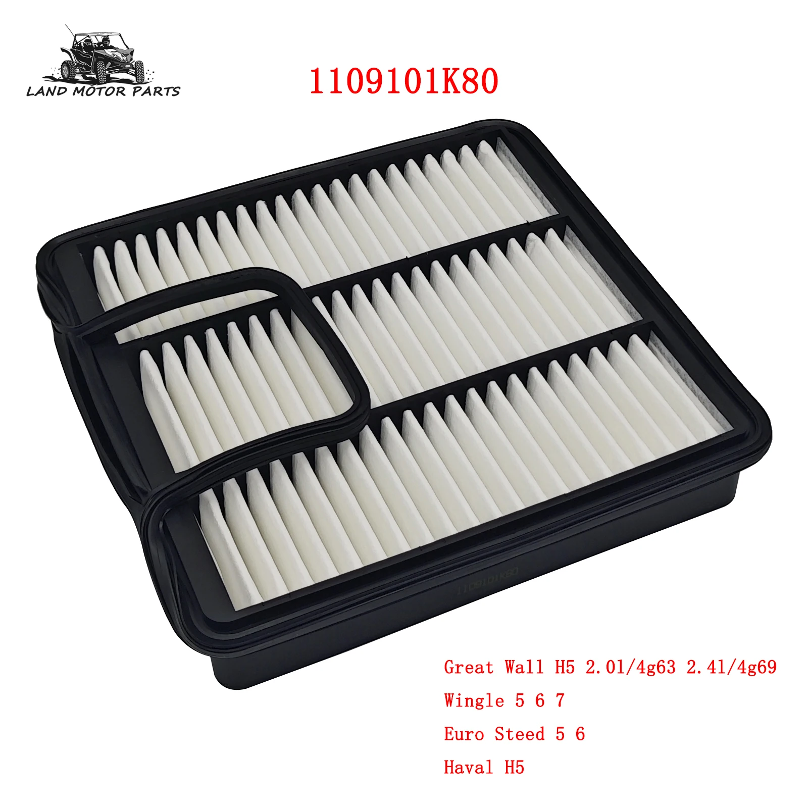 

Воздушный фильтр 1109101K80 для Great Wall H5 2.0l/4g63 2.4l/4g69, Wingle 5 6 7, Euro Steed 5 6, Haval H5