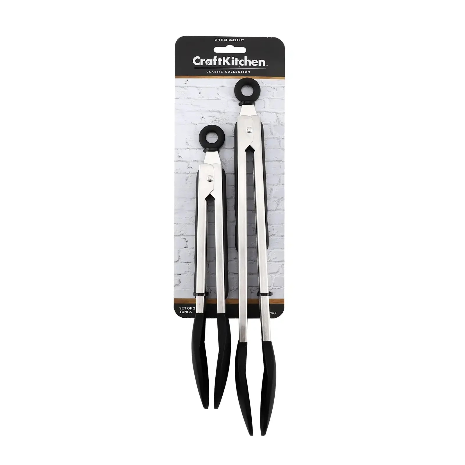Set da 2 pezzi con pinza in acciaio inossidabile da cucina artigianale