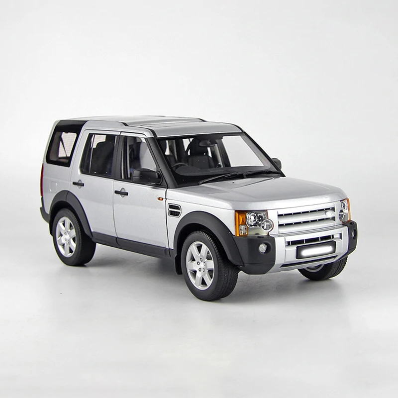 

DISCOVERY 3 Alloy Simulation Car Model Collection Display Micromodel Tabletop Decoration, Silver Gift, 1:18