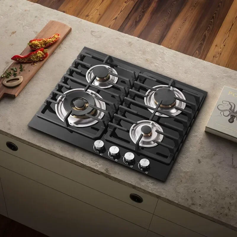 Top-class Four-burner Stove with Natural Gas for Household - European Style Embedded Cooktops