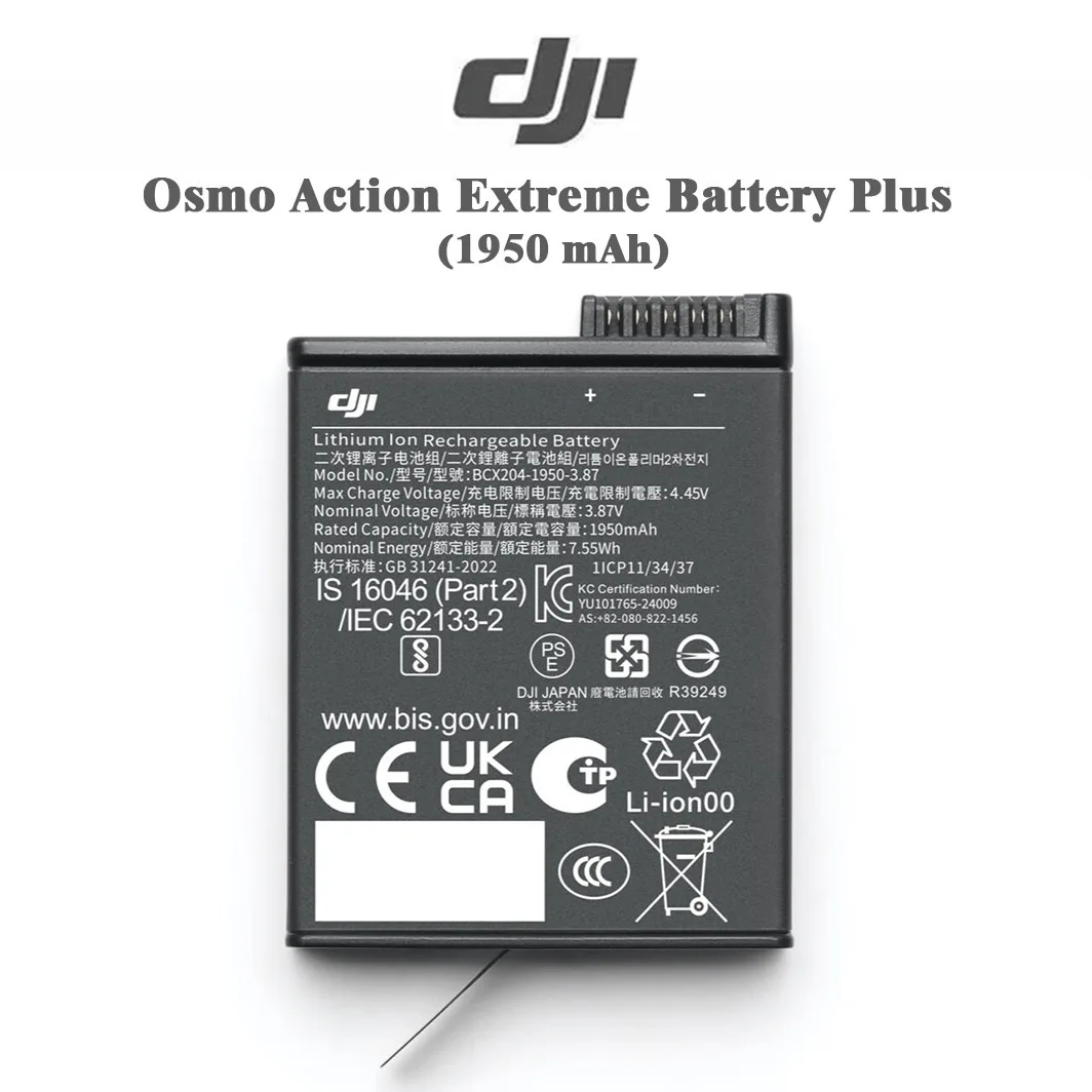 

DJI Osmo Action Extreme Battery Plus(1950mAh) For Osmo 360/Osmo Action6/5Pro/4/3 NEW