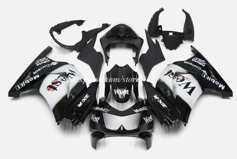 Nuevo Kit de carenado de Motor ABS kits de carrocería aptos para Kawasaki Ninja250 Ninja 250 EX250R EX-250R 2008 2009 2010 2011 2012 Custom West