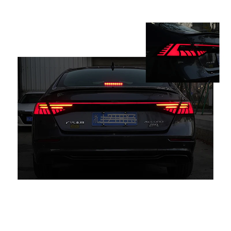 Zhengwo LED Tail Lights For Honda Accord 11st Gen 2023 Turn Signal Start Up Custom Sequential Indicator Rear Back Light Assembly