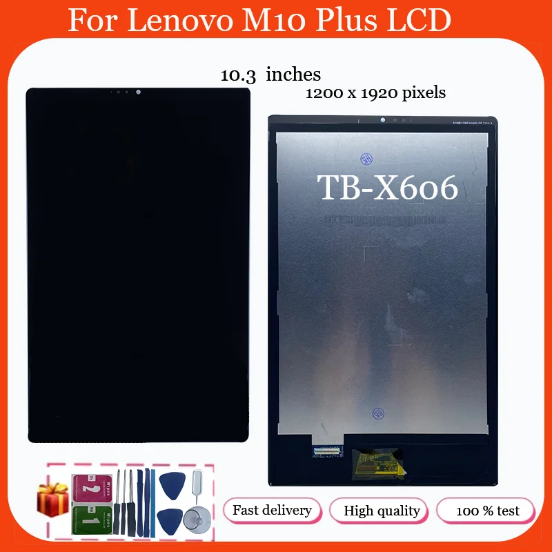 

10.3″ For Lenovo Tab M10 Plus TB-X606F TB-X606X TB-X606 X606 LCD Display Touch Screen Digitizer Assembly Replacement