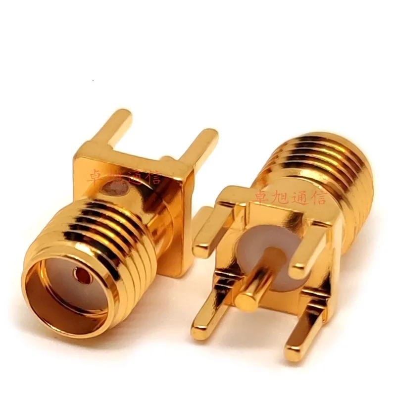 1pcs 18G high-frequency SMA-KE direct insertion antenna socket terminal PCB soldering SMA-KHD connector SMA female head joint