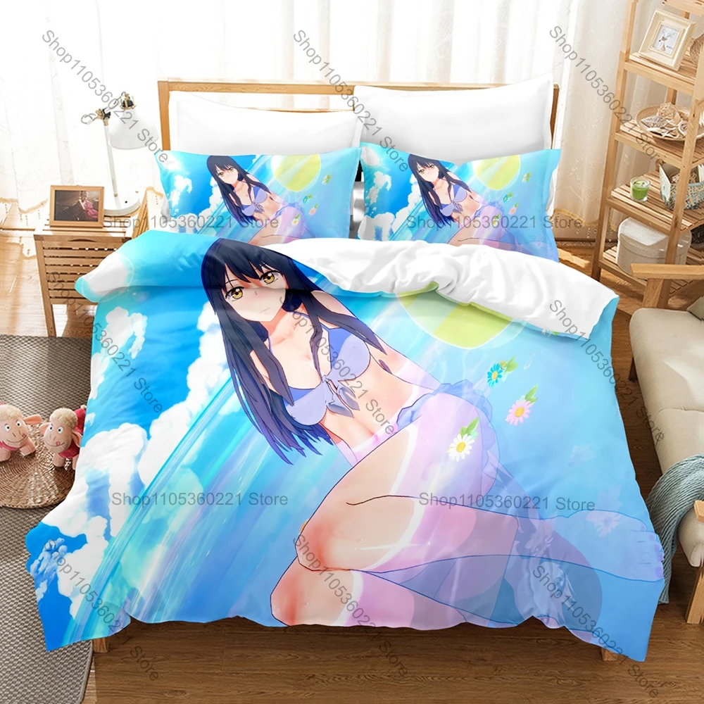 

Personality Mieruko Chan Eye Bedding Set New Horror Anime 3D Print Duvet Cover Pillowcases Soft Bed Set Spooky Eye Anime Ghost P