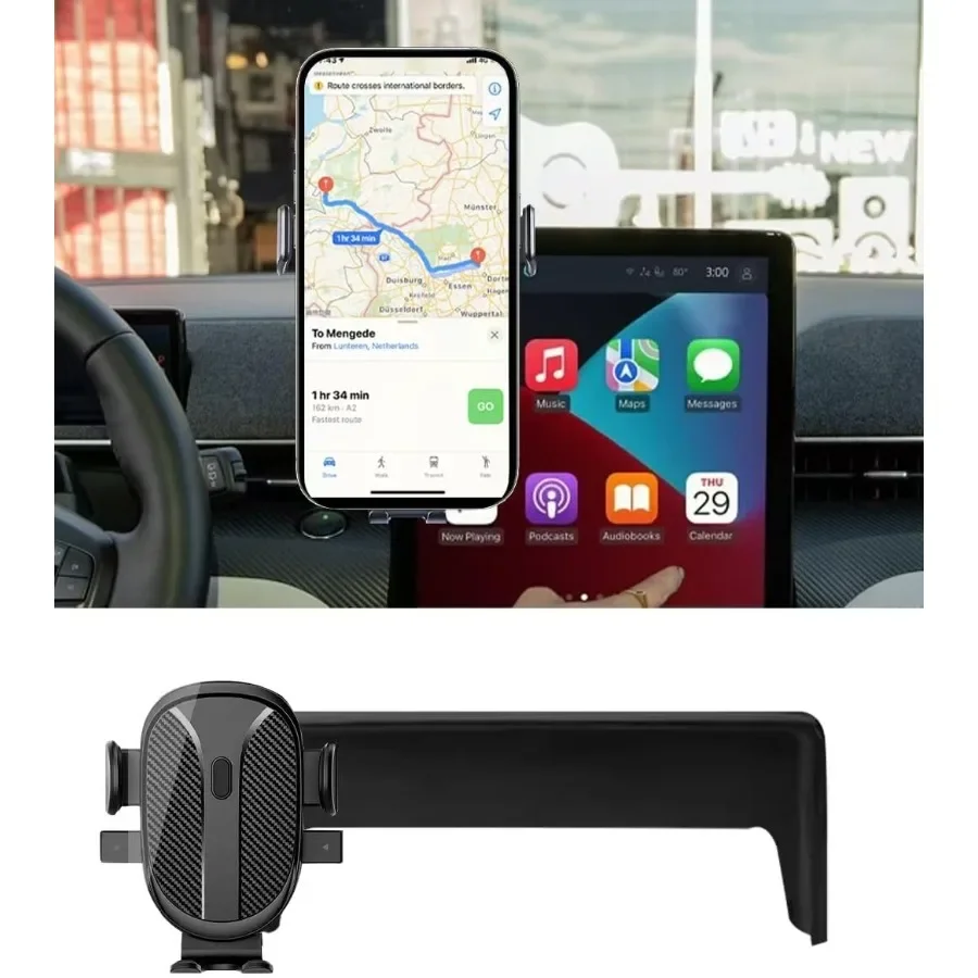 

Автомобильный держатель телефона для Mustang MachE 2024 года, аксессуары 2021 2022 2023 2024, держатель для мобильного телефона с креплением на приборную панель для большинства смартфонов, авто