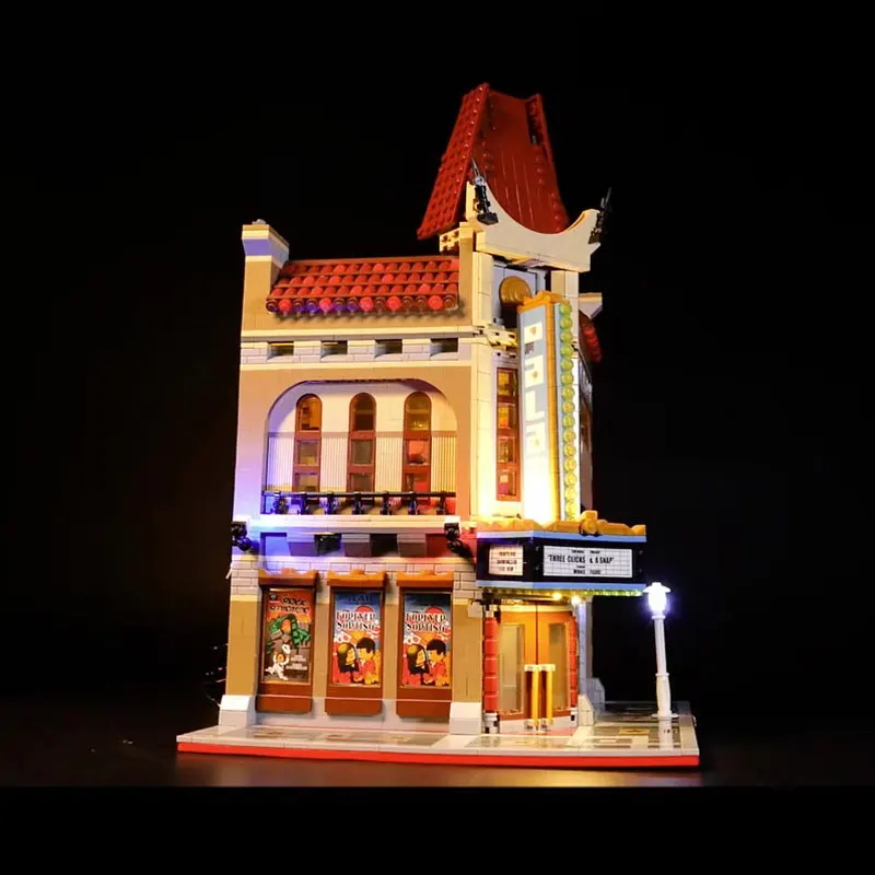 LED-lichtset voor LEGO 10232 City Street Palace Cinema compatibel met 15006 (exclusief bouwstenen stenen kits sets model)