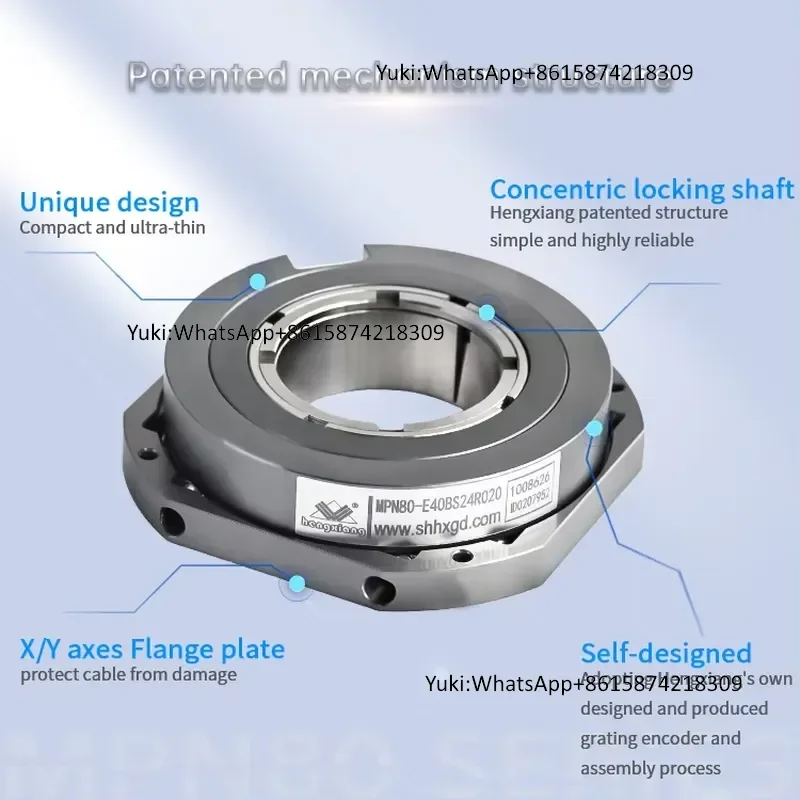 Hengxiang 30-40mm MPN80 BISS C/SSI Multi-turn Max 24 Bits Servo Motor Absolute Encoder IP50 Hollow Shaft Rotary Encoder