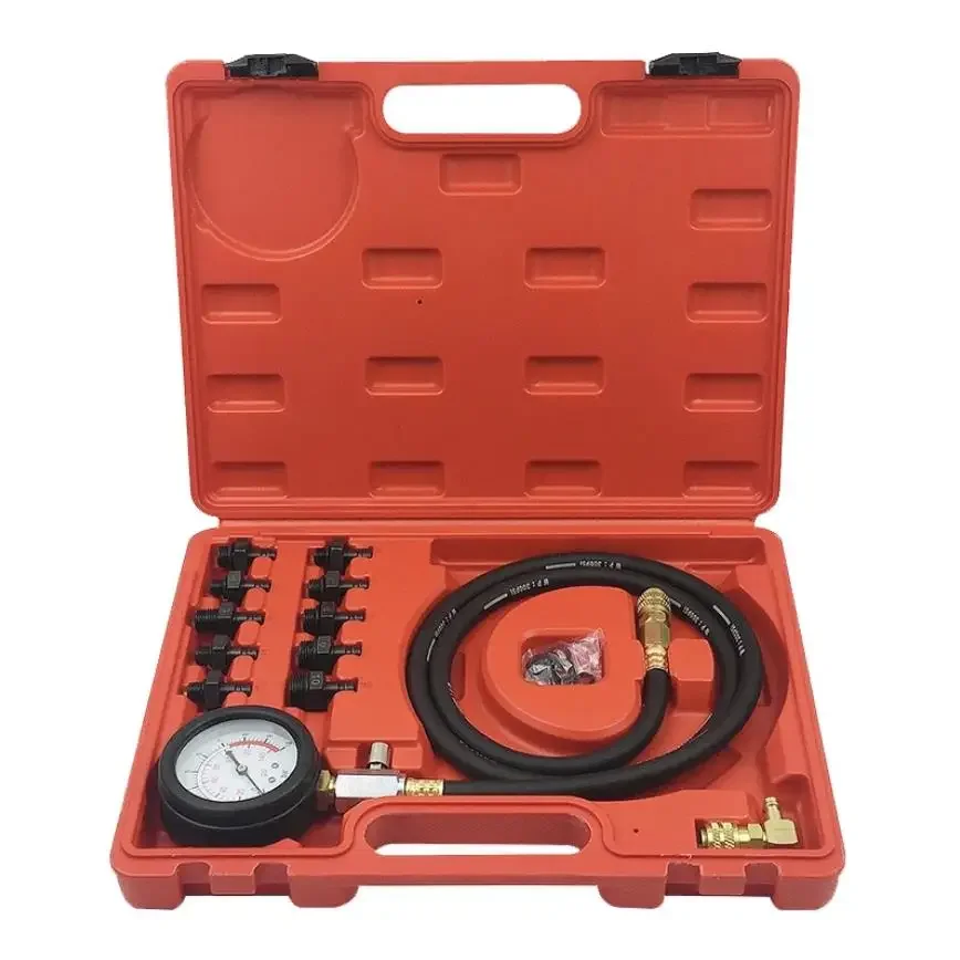 Kit Sensor penguji tekanan oli penguji mobil, alat diagnostik kopling cepat, perangkat peringatan mesin kendaraan, Kit tes tekanan oli